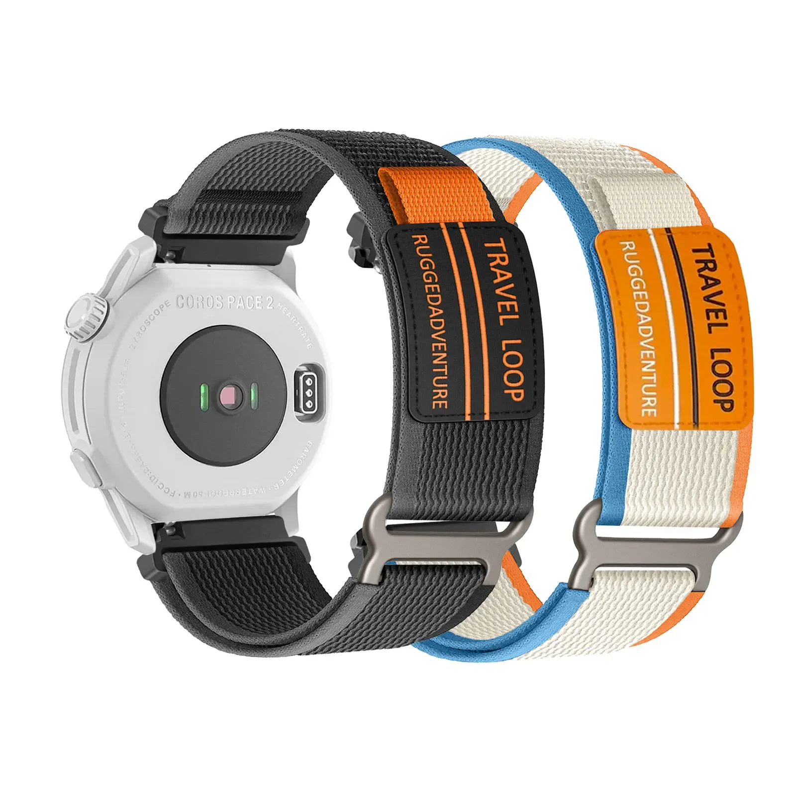 

2pcs Nylon Velcro Bands for COROS PACE 2/APEX 2/APEX 42mm/PACE 3/PACE Pro/APEX 2 Pro/Apex Pro/APEX 46mm Strap for Men and Women
