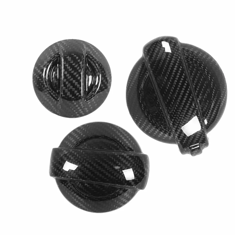 

for Triumph Rocket III 2020 2021 Oil Tank Cap Carbon Fiber Twill Engine Decorative Protective Cover Cafe Racer Accessories