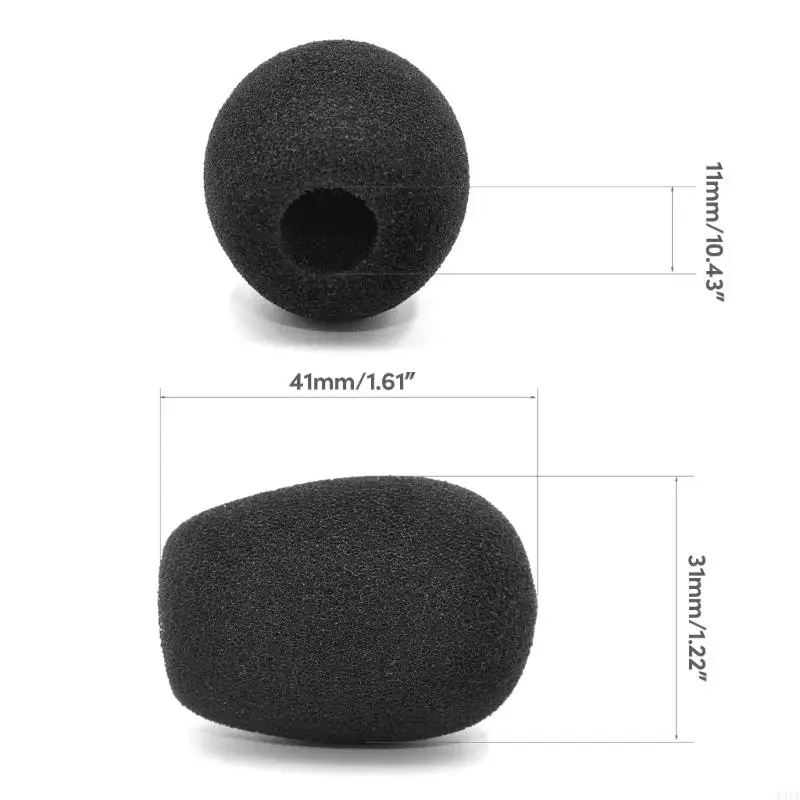 W91A Comfortabele microfoonafdekkingen Filterschuimafdekking voor Blackshark V2 Pro-headset Mic Pull-resistente sponsbeschermer