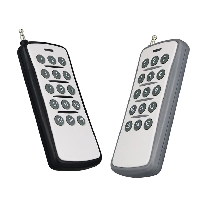 1527 Chip Learning Code Wireless Remote Control 315Mhz/433Mhz Long Distance 15 Buttons Transmitter Remote Controller H7JF