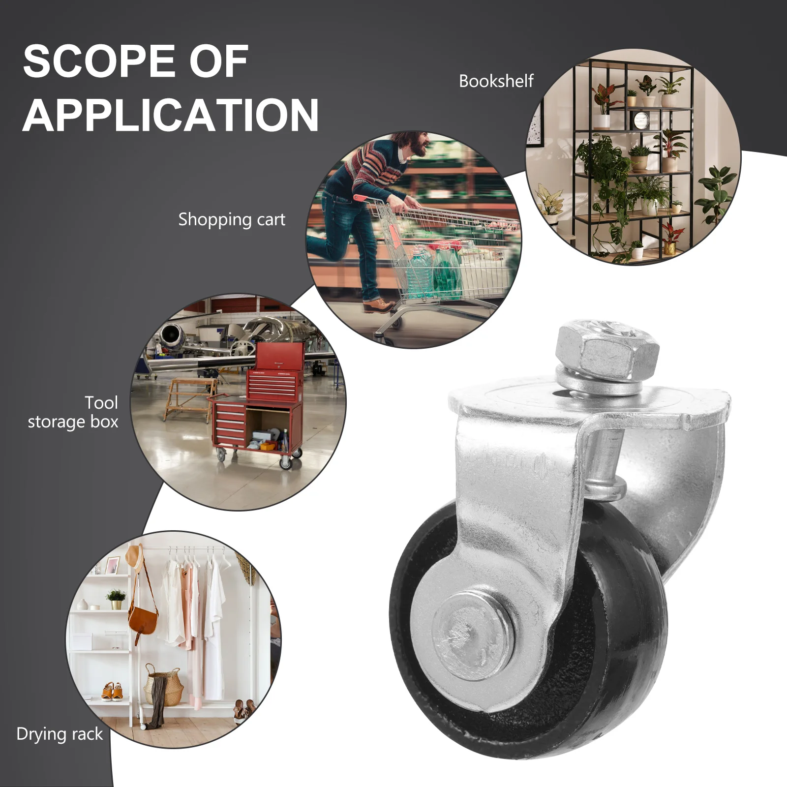 Caster Wheel 2 Ton Floor Jack Caster Wheel Replacement Horizontal Jack Caster Car Accessory caster wheels