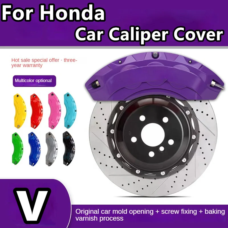 For Honda v Brake Caliper Cover Aluminum Alloy Front Rear Wheel Modification Kit