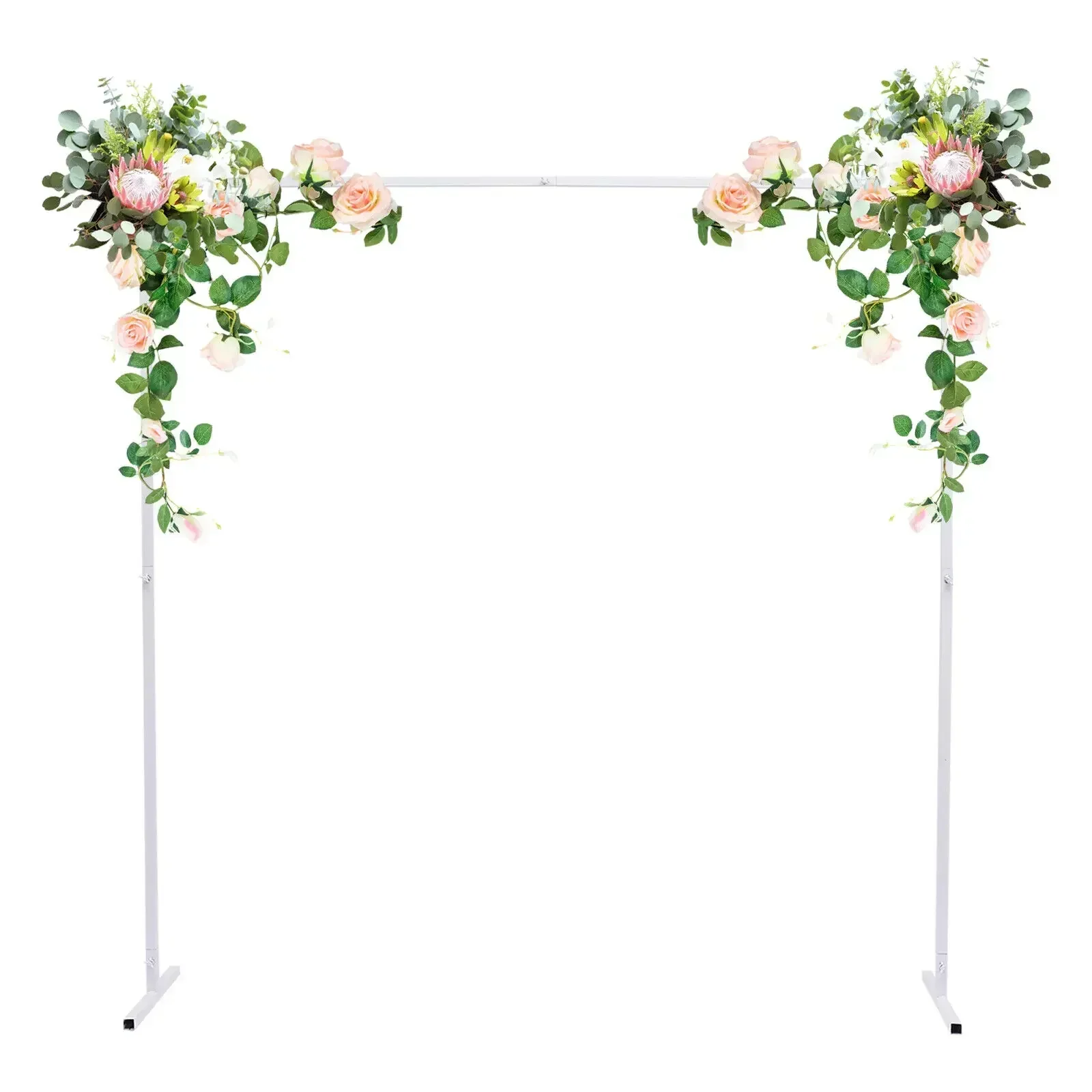 Square Arch Wedding Backdrop Stand - Metal Flower Rack for Ceremony & Party Decor