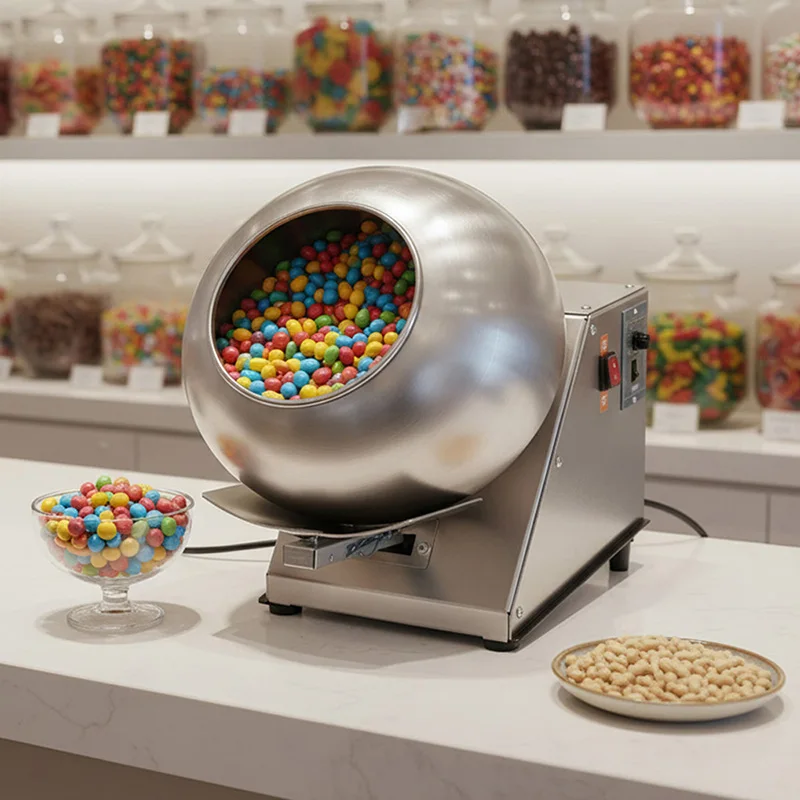 

Машина для нанесения покрытия с арахисовым сахаром, электрическая коммерческая машина для нанесения шоколадного покрытия из нержавеющей стали, таблетки для закругления пленки, полировальная машина