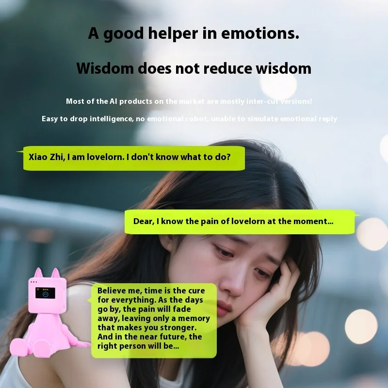 หุ่นยนต์ Xiaozhi Ai บทสนทนาอัจฉริยะหุ่นยนต์เสียงการสนทนาปรับแต่งเด็กหุ่นยนต์สหาย Deepseek ของขวัญคน