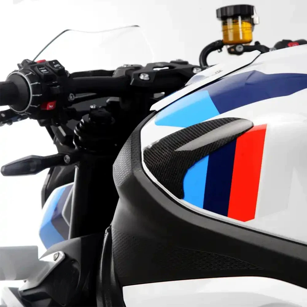 جديد خزان دراجة نارية ألياف الكربون الغطاء الواقي مناسبة لسيارات BMW S1000RR/R 2019-2025 M1000RR/R 2021-2025 حامي خزان الوقود #2