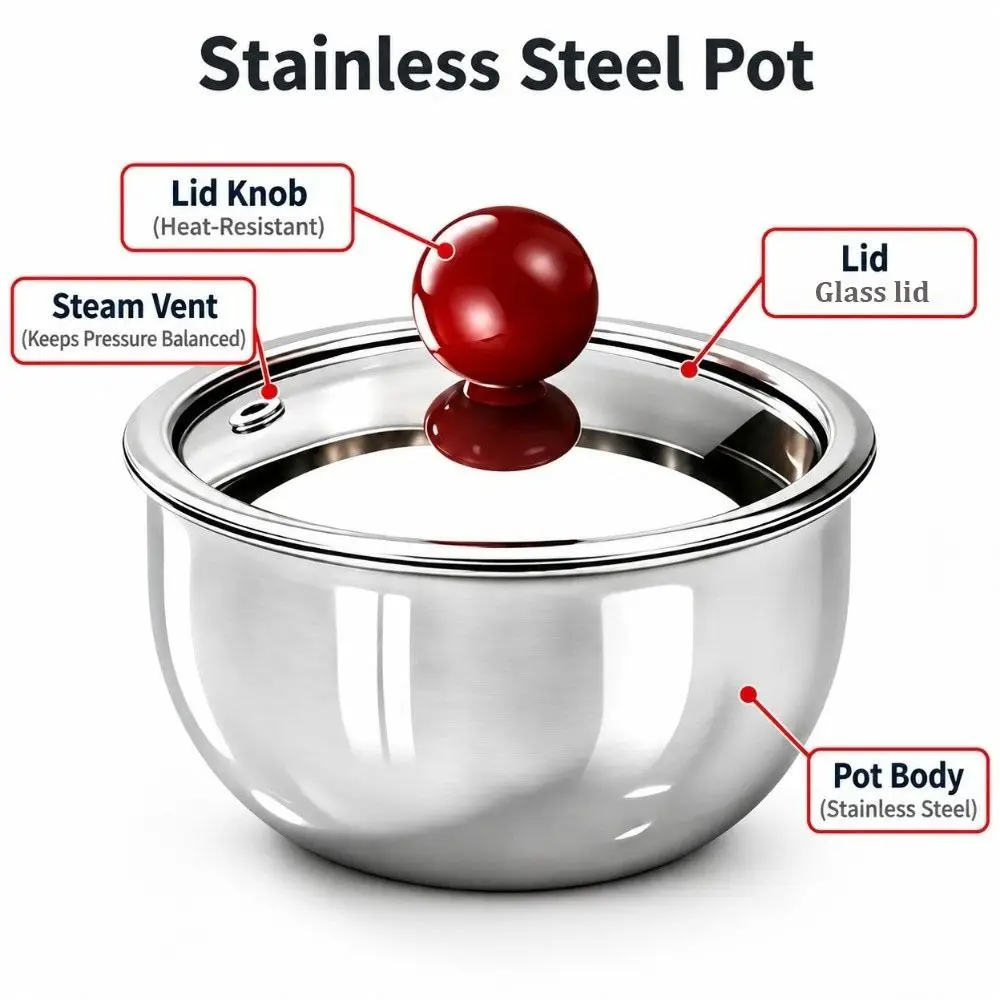 304 Stainless Steel Steamed Egg Bowl with Lid 11cm Steamed Rice Bowl Thickened Broken-resistant Stew Soup Bowls