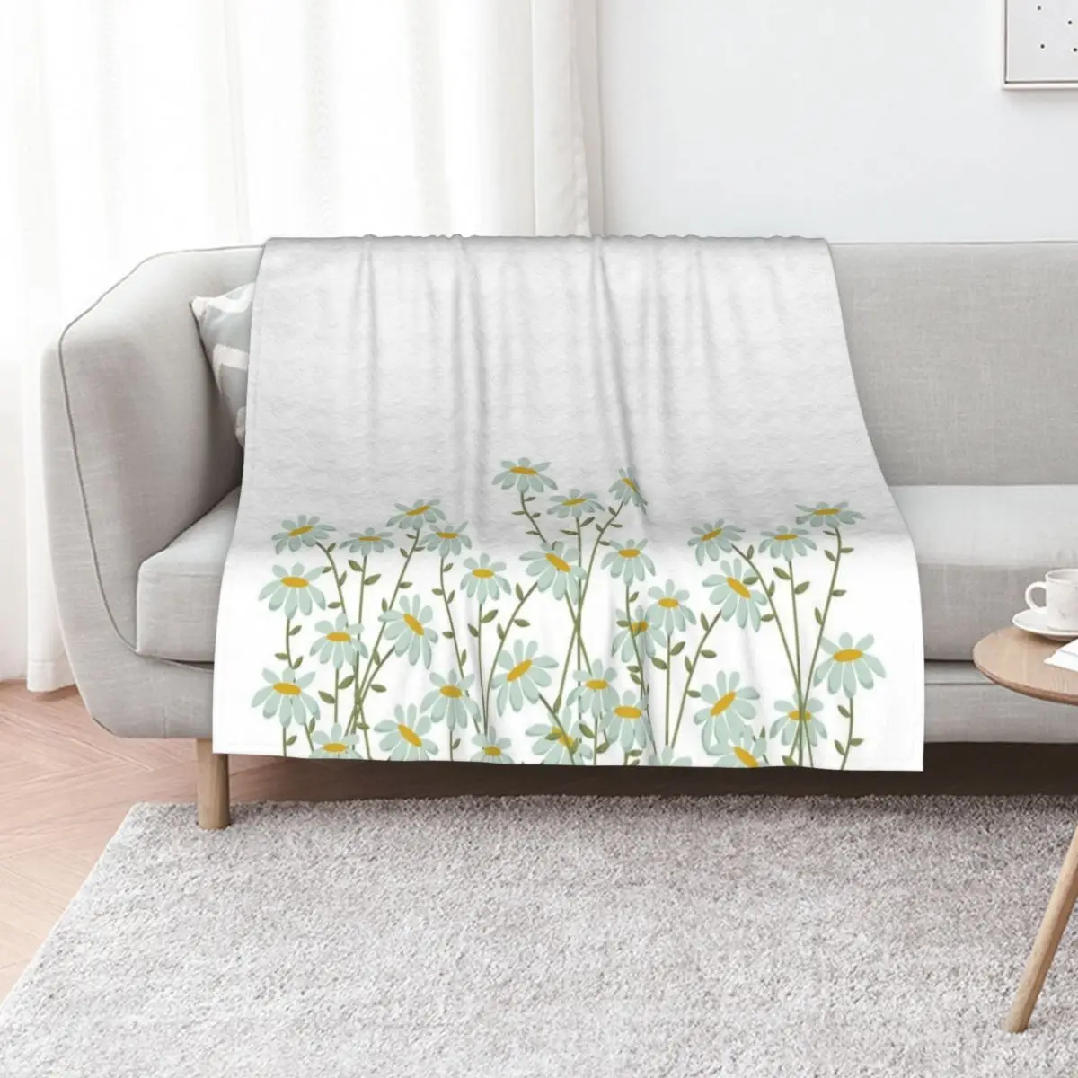 Digital design of true love little daisies Throw Blanket Blankets For Sofas Stuffeds Decorative Sofa anime Camping Blankets