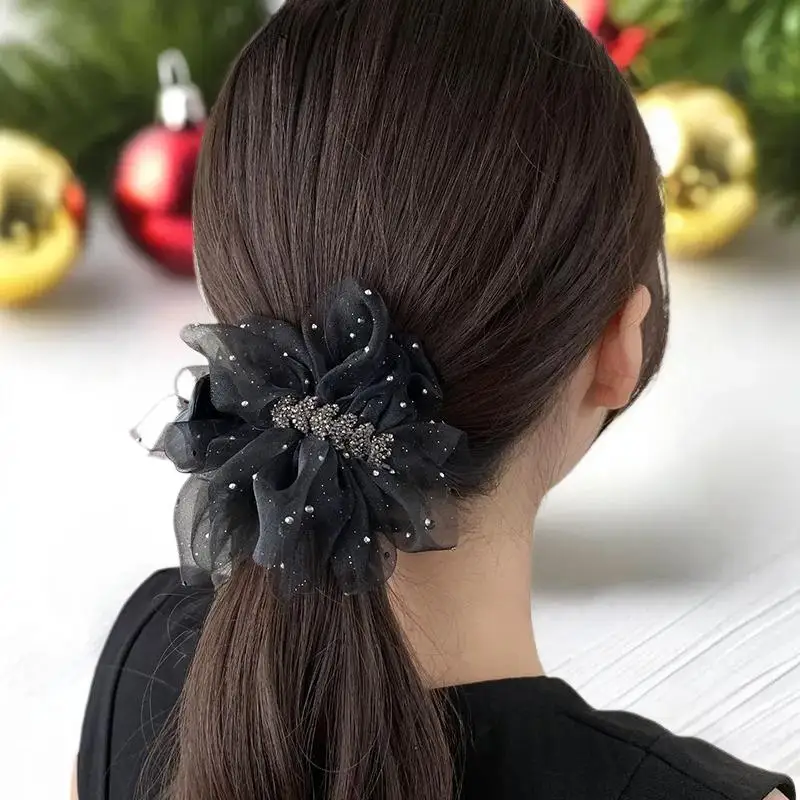 Elegant Wheat Spike Butterfly Knot Hair Clip For Women Back Of Head Chignon Tail Clip Versatile Shark Clamp