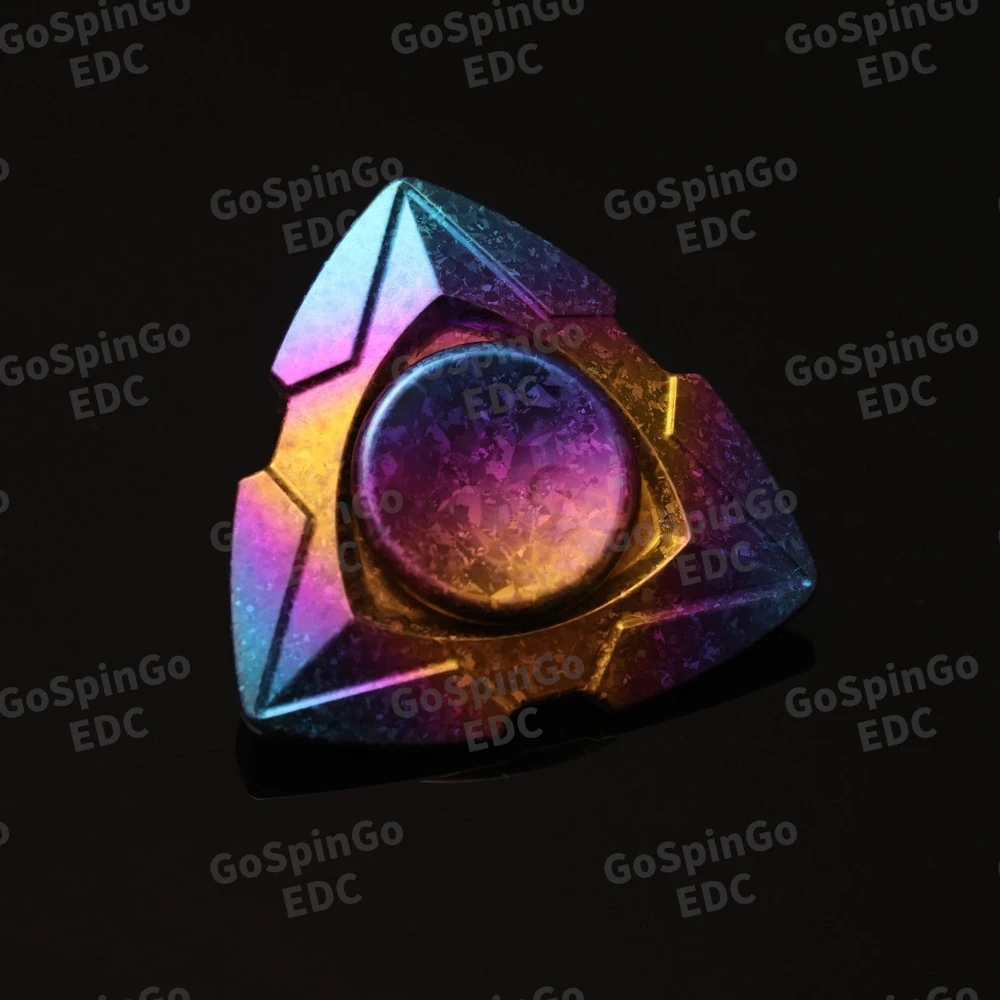 Ele EDC كريستال Ti تململ سبينر لعبة لتخفيف التوتر مكتب عمل الملحقات التعامل مع يشعر سبينر ألعاب متململة للبالغين