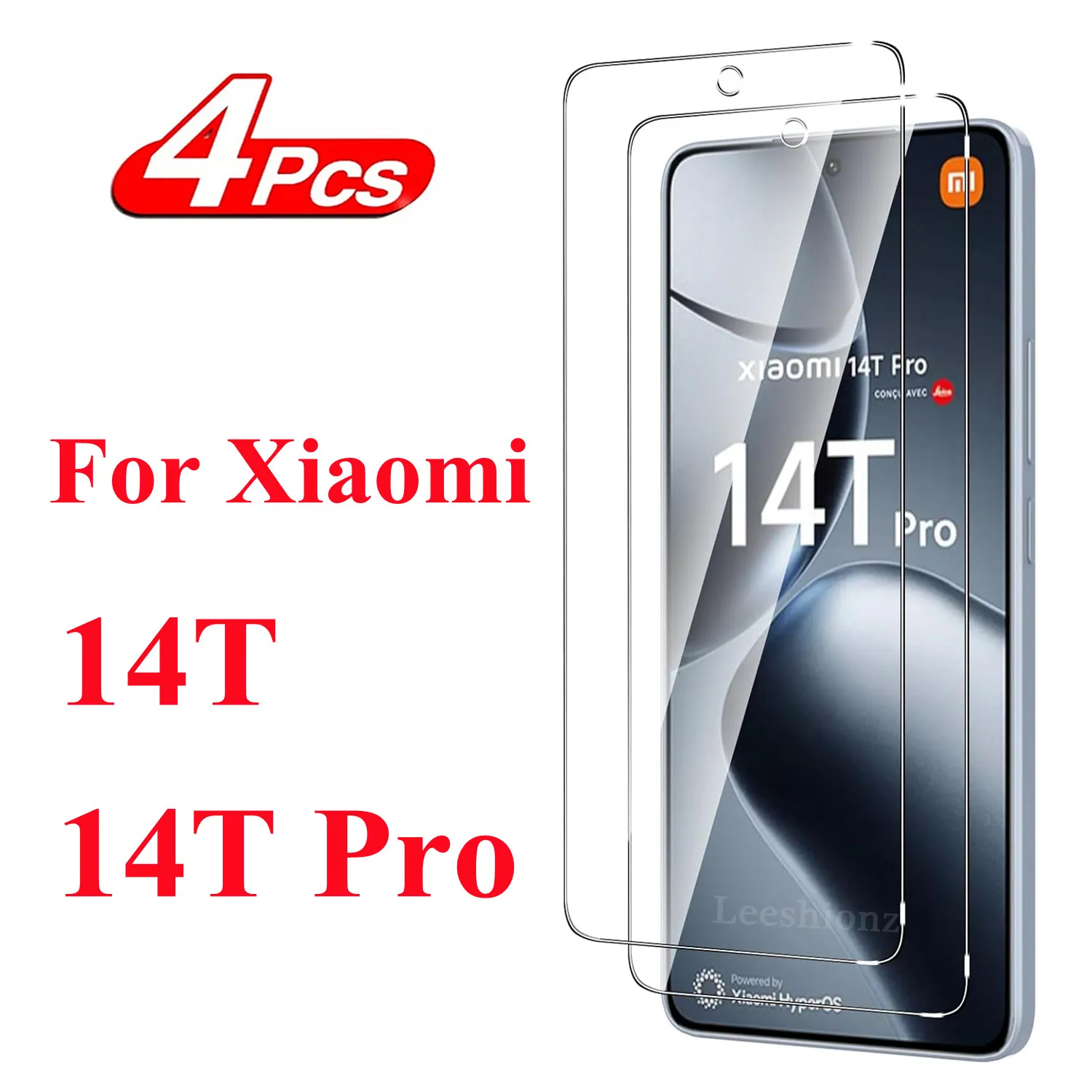 2/4Piece For Xiaomi 14T Protective Tempered Glass film For Xiaomi 14T Pro Screen Protector