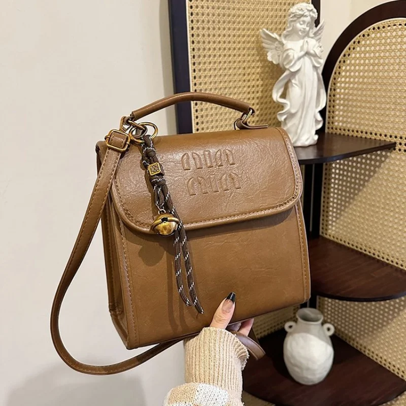 حقيبة يد نسائية من الجلد ذات علامة تجارية فاخرة عصرية، حقيبة ركاب يومية كلاسيكية أنيقة بتصميم مشهور #2