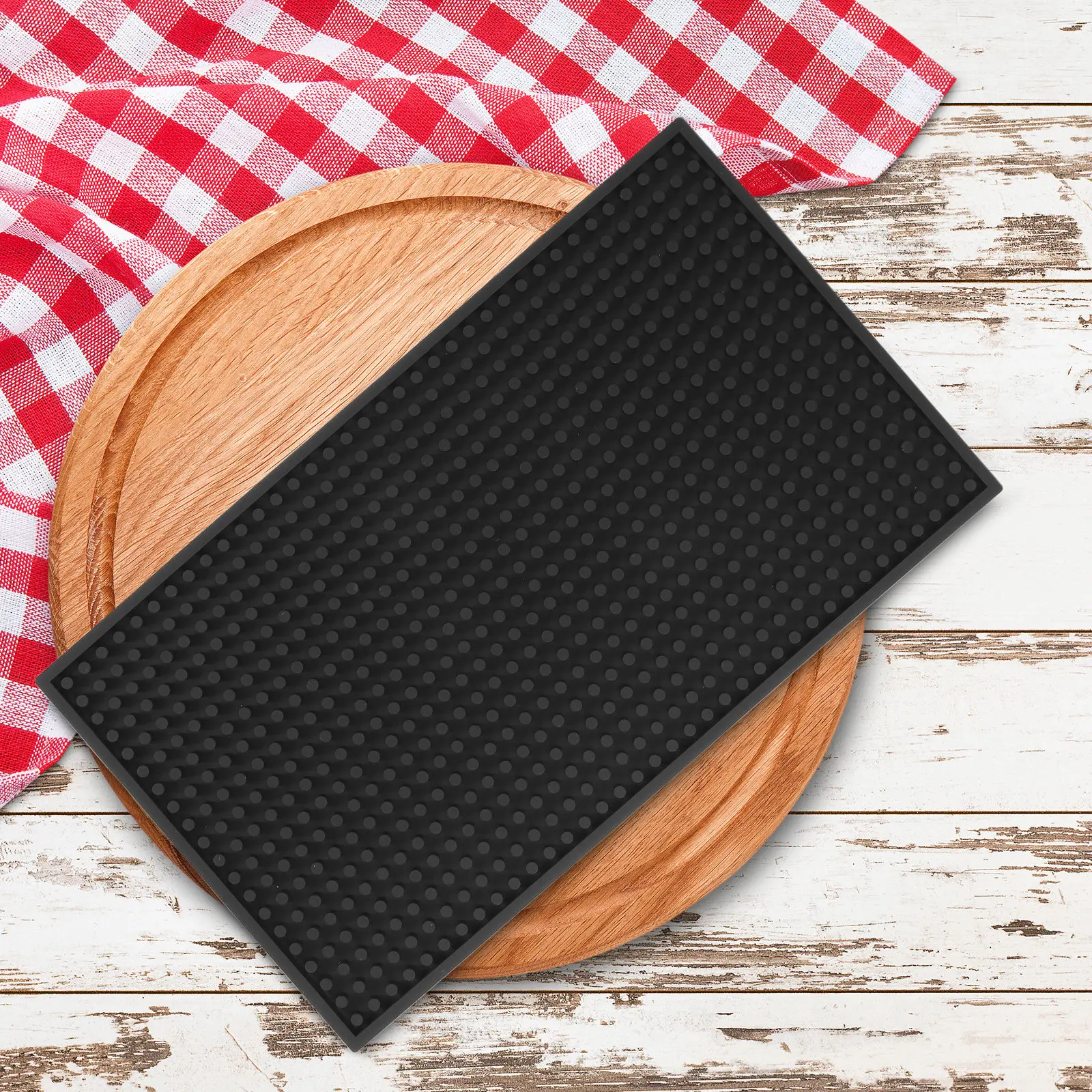 Non-Slip Cutting Board Mat 13.8 X 7.9 Silicone Grip Pad Kitchen Prep Safety Multipurpose Anti-Skid Sheet Cutting Board