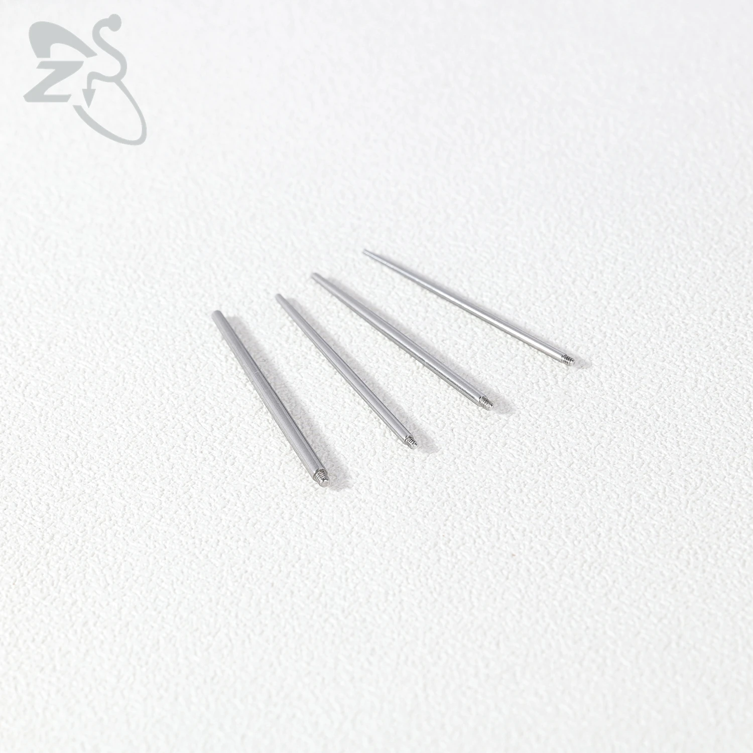 ZS 1 PC 14G/16G/18G/20G Stainless Steel Piercing Men Taper Puncture Insertion Pin Internal Thread Threadless Piercings Tool Kits