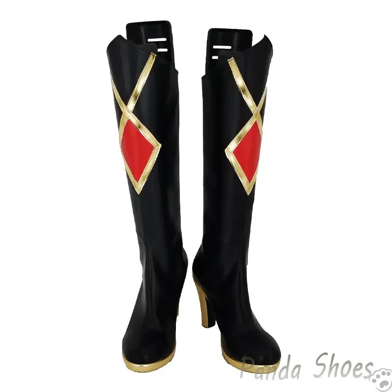 Genshinimpact-zapatos de Cosplay de Rosaria, juego de cómic de Anime, Botas Largas, accesorios de disfraz de Rosaria, zapatos para fiesta de Halloween