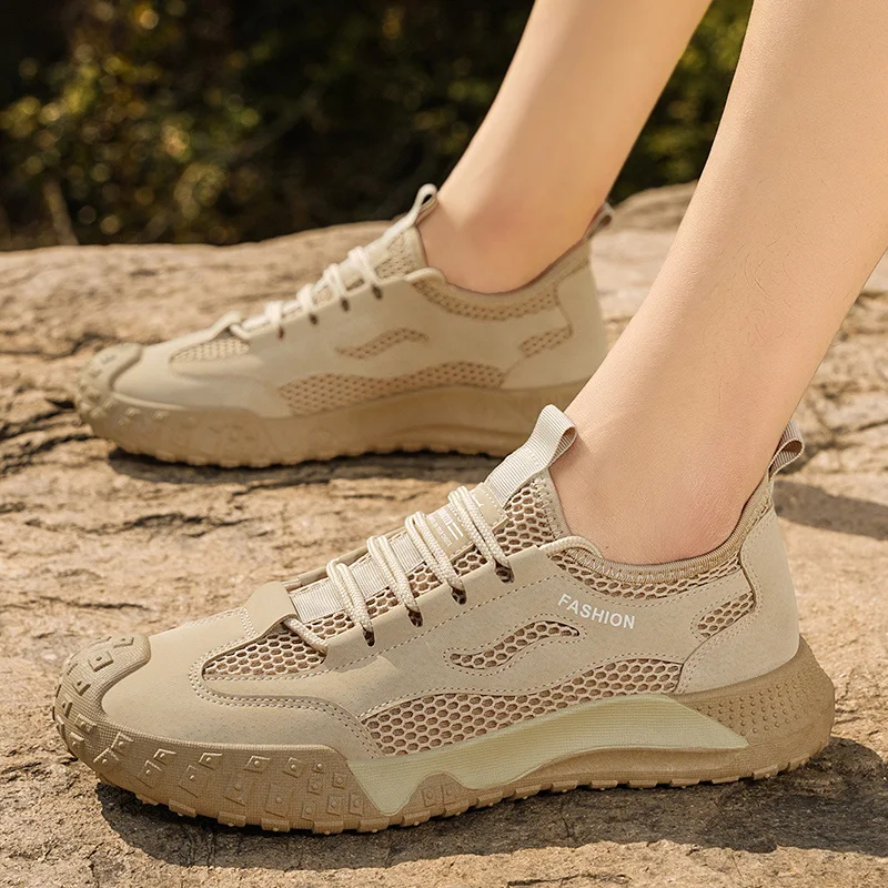 

2025 Новая модная дышащая повседневная легкая удобная повседневная спортивная мужская обувь с сеткой и мягкой подошвой