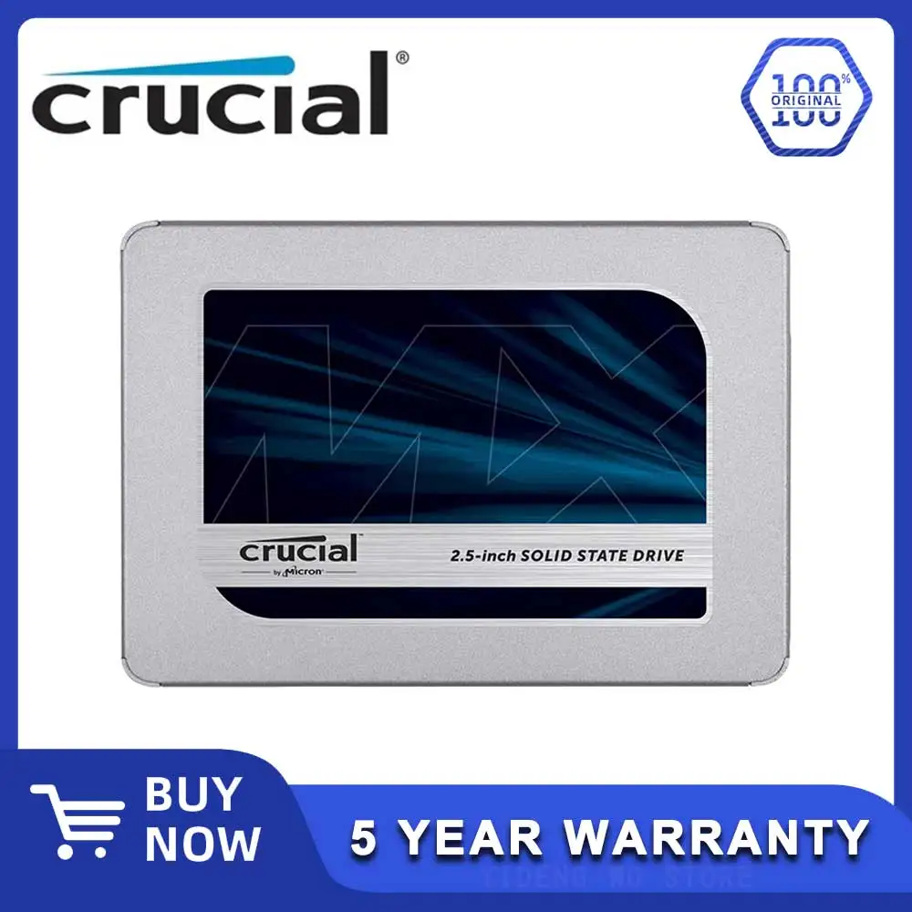 Crucial MX500 Internal Solid State Drive 250GB 500GB 1TB 2TB 4TB 3D NAND SATA 2.5 Inch HDD Hard Disk SSD For Desktop PC Laptop