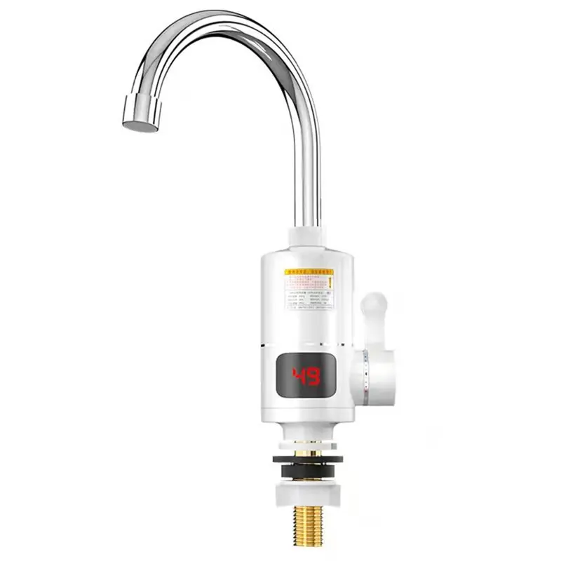 B23B Bottom Water Inlet 360° Rotatable Digital Display Instant Hot Faucet Instant Heating Faucet Fast Heating Tap EU Plug