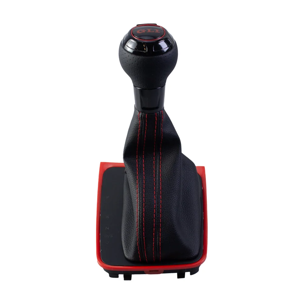 In the Volkswagen Golf 7 car GLI red line gear head shift handball dust cover integrated accessories