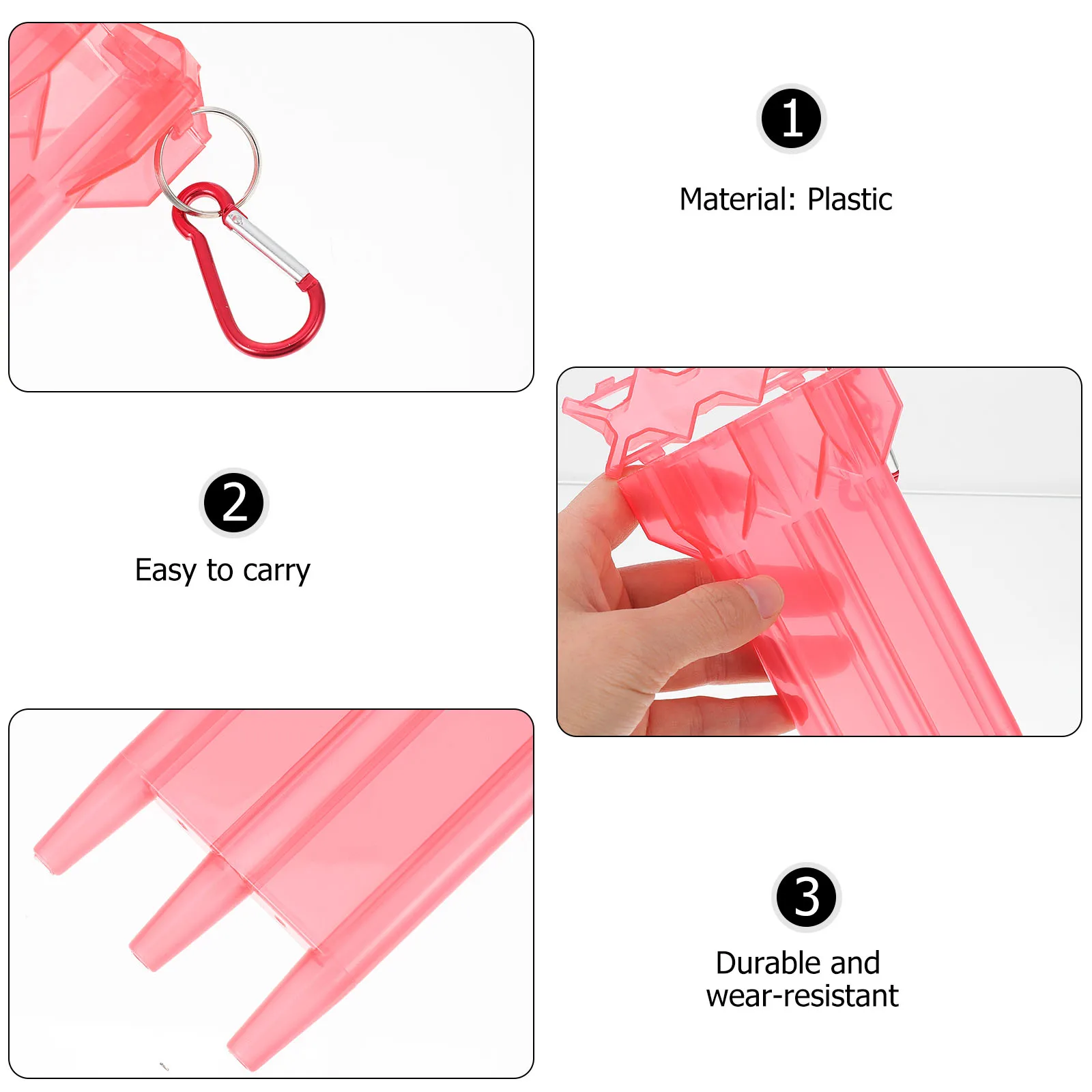 

Portable Case for Outdoor Steel Carrying Hard Cases Red Travel Storage