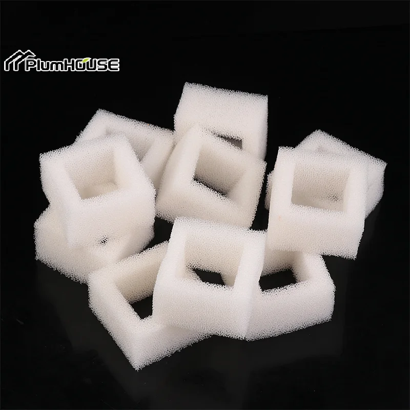 Filtros de espuma para bombas de fonte de água para gatos, compatíveis com dispensadores quadrados para água potável mais fresca