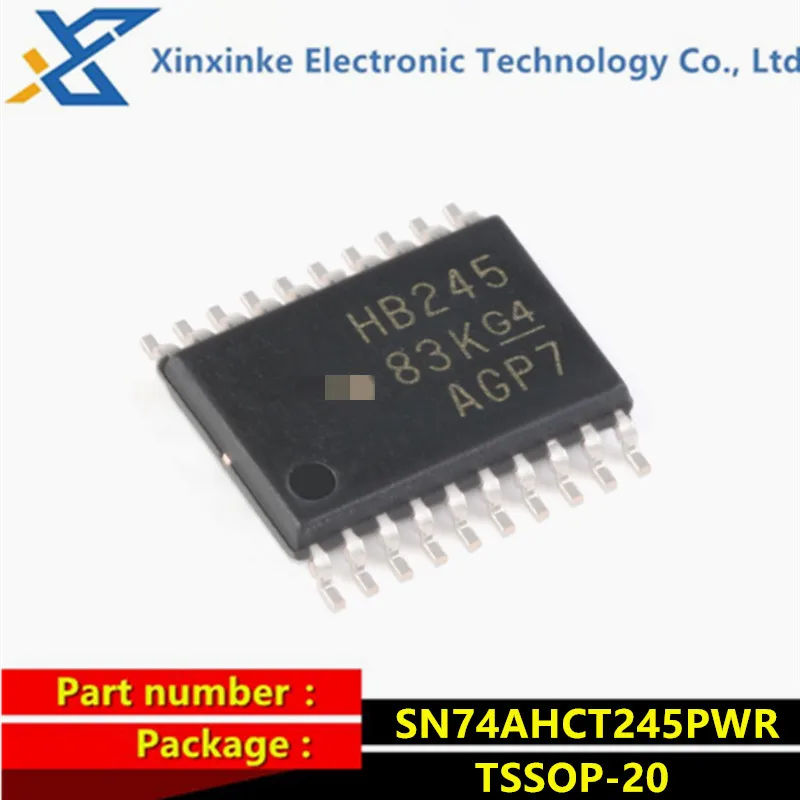 

10PCS SN74AHCT245PWR TSSOP-20 HB245 SMD Chip Bus Transceivers Tri-State Octal Bus Logic ICs Brand New Original