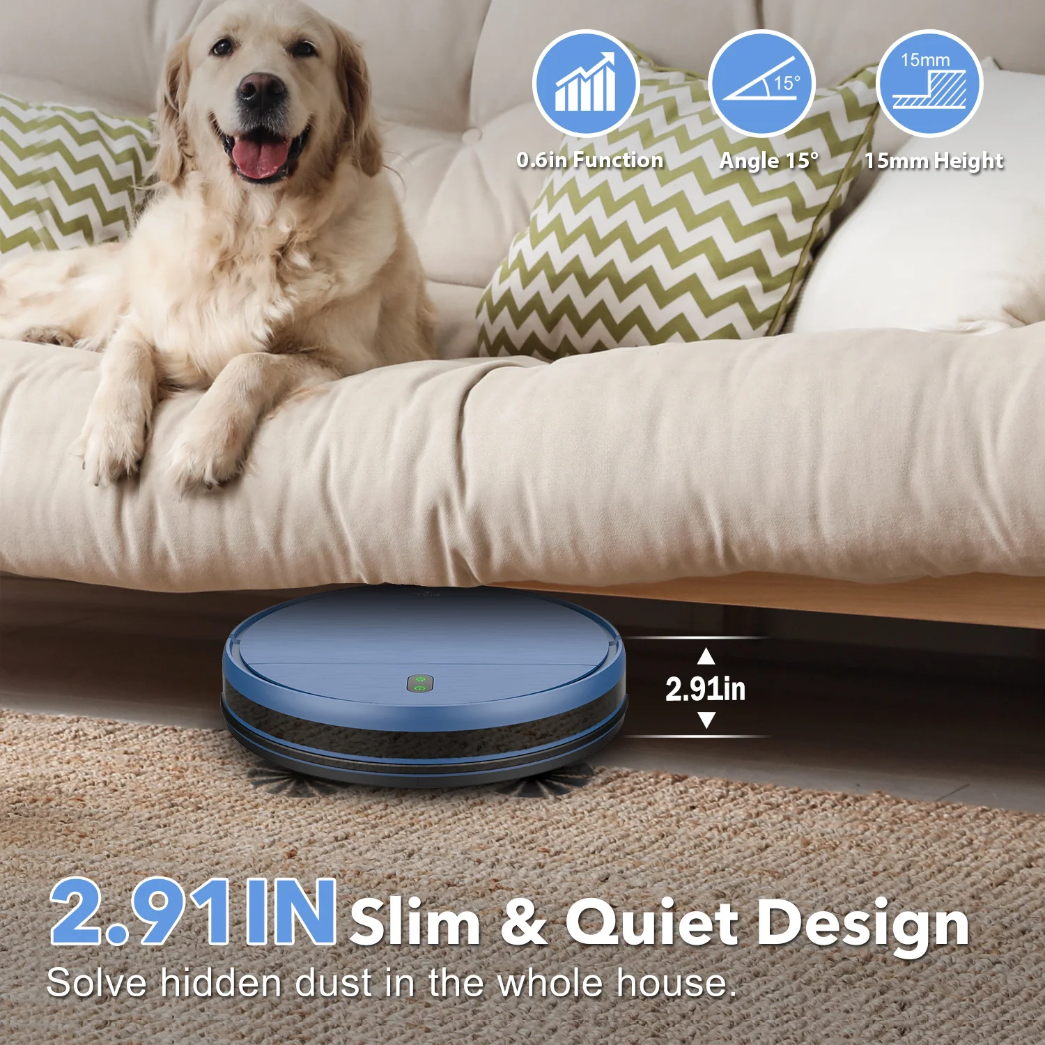 2021 GOOVI Smart Robot Vacuum Cleaner Automatic Sweeping And Mopping Cleaning Vacuum Cleaner Robot