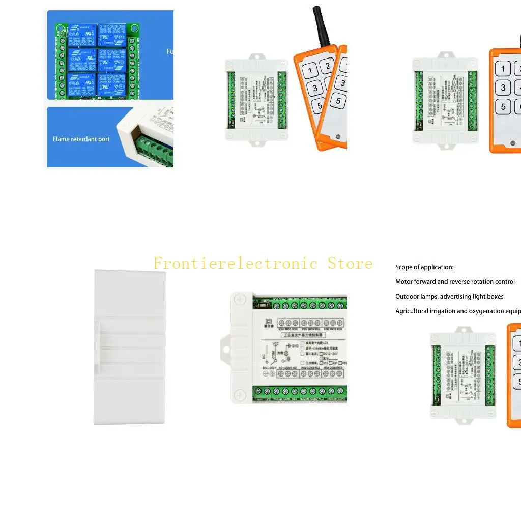 G8DB 12V 6CH Wireless Remote Control Switch Receiver Module For Learning