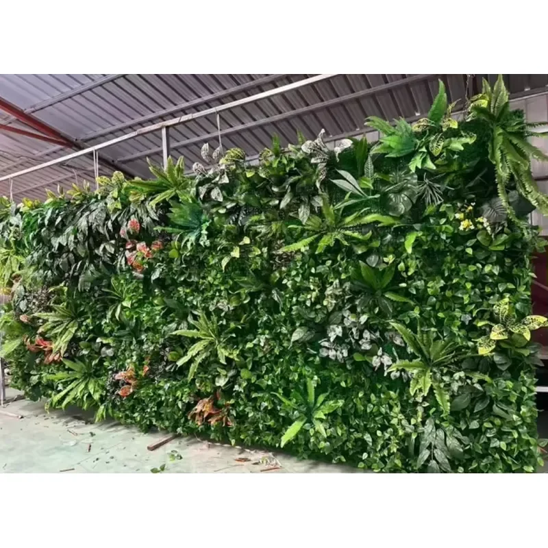 Indoor Decorative Hanging Artificial Plants Plastic GrassWal Backdrop Vertical Garden Green Home Decoration