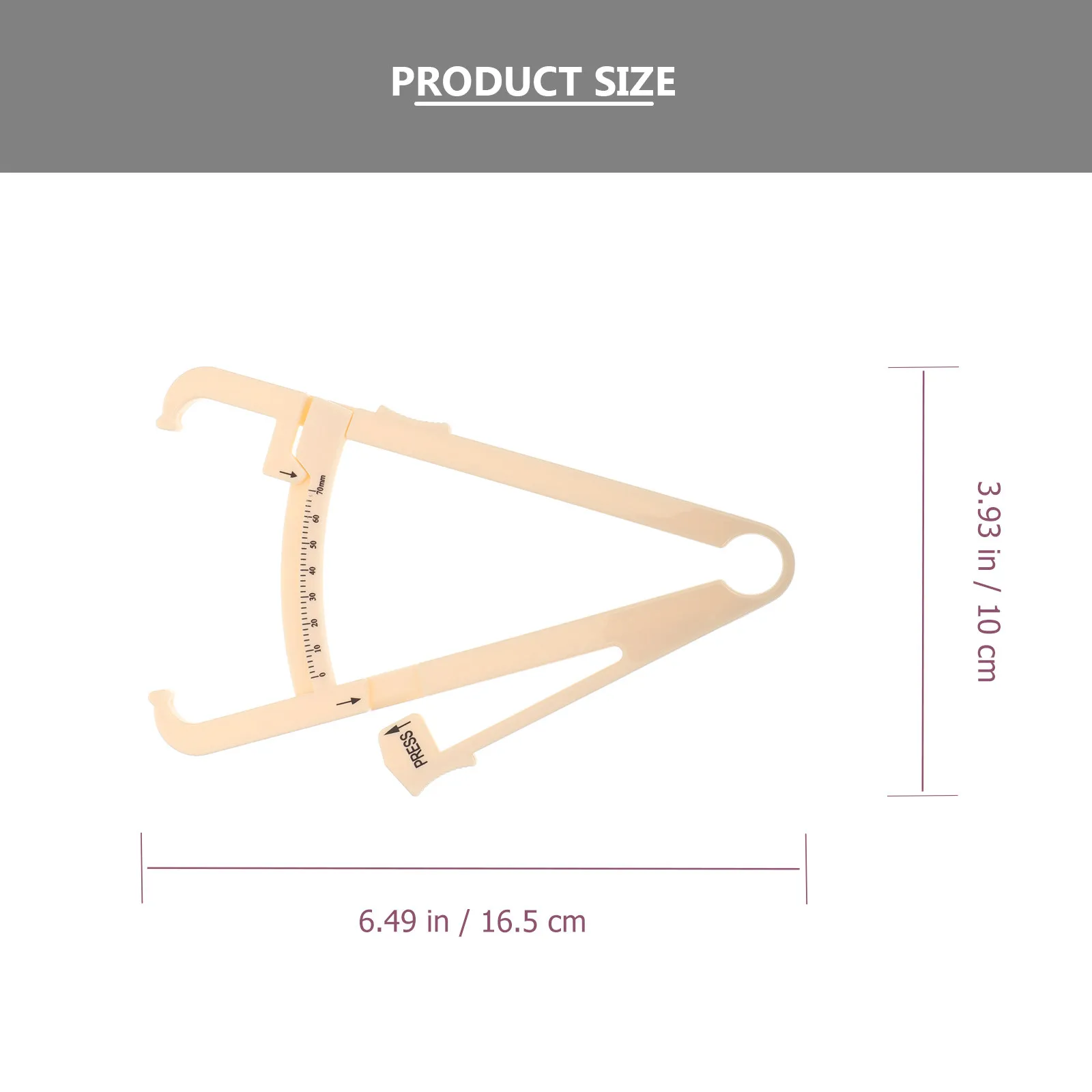 2Pcs Body Fat Caliper Handheld Skinfold Measuring Device for Men Women Accurate Body Fat Tester Charts Measuring Tool