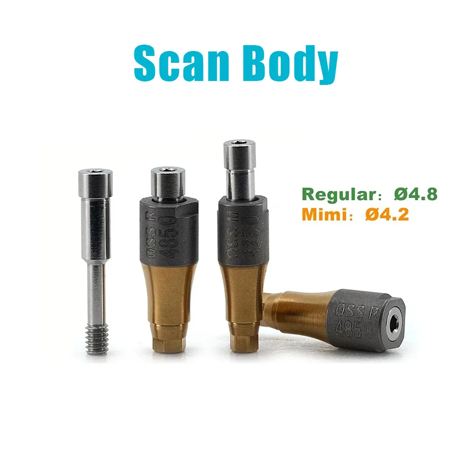 10pcs High Precision Dental Scanbody PEEK Titanium Scan Body For Osstem Dentium ITI Bego Adin 3Shape Exocad Digital Implantology