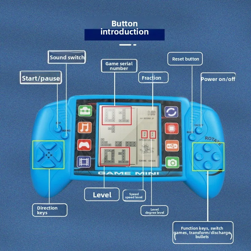 Klasik Rus Tetris oyun konsolu - Gaming Console For Kids incelemesi ve fiyatı