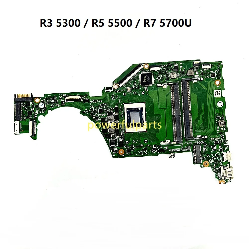 For HP 15-EF 15S-EQ Laptop Motherboard DA0P5JMB6D0 DA0P5JMB6E0 DA0P5JMB6B0 R3 R5 R7 CPU On-Board Working Perfect