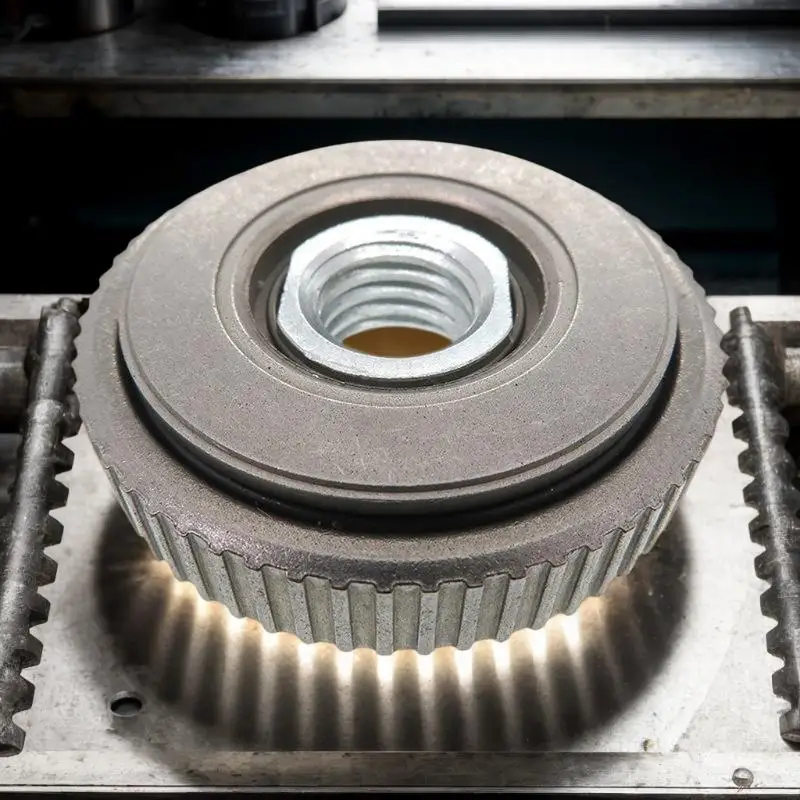 1Pack Silver Quick Release Nut Clamping Grinder Plate, M14 Thread Power Chuck Tools Self-locking