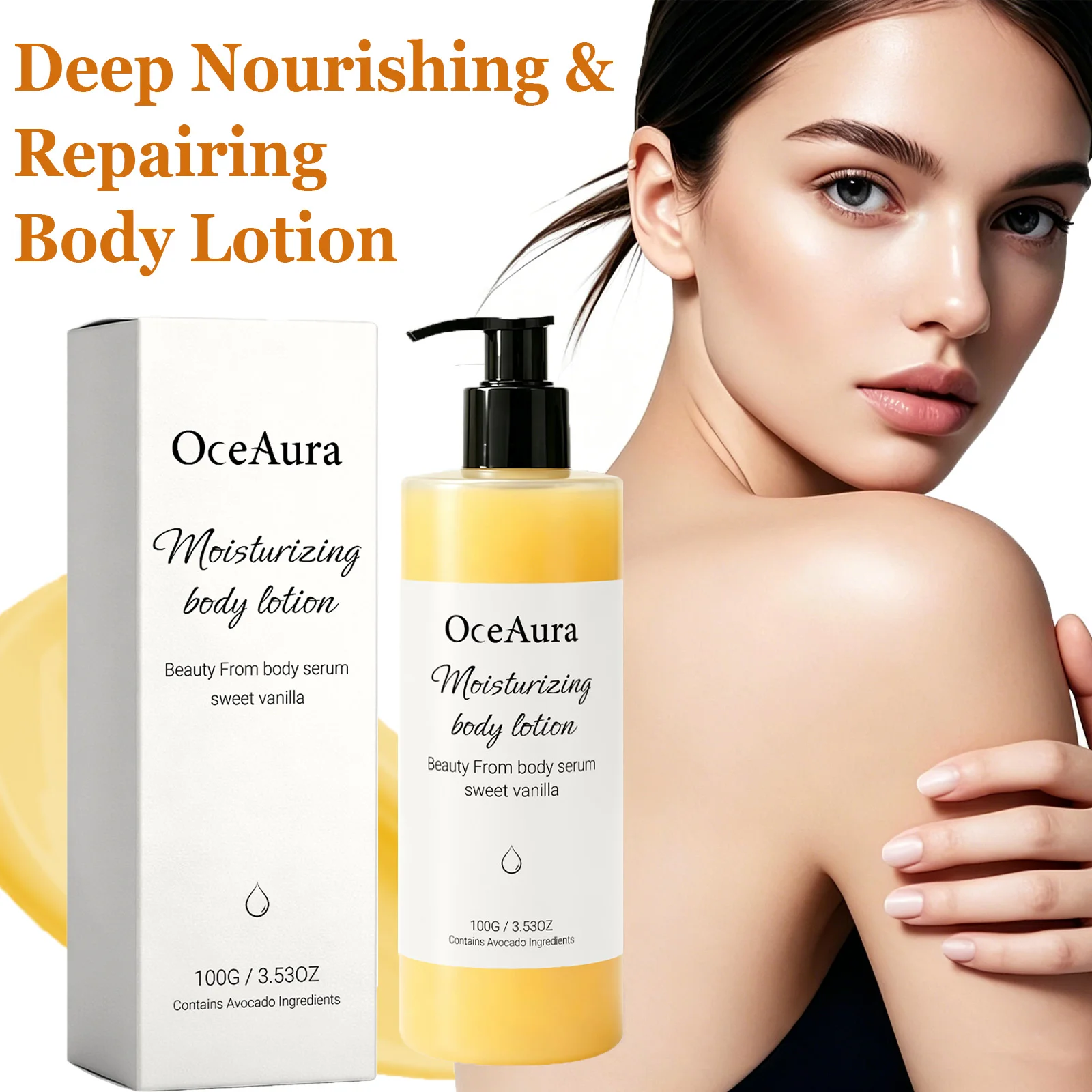 Moisturizing Body Lotion Smoothing Firming Hydrating Nourishing Lotion for Dry Skin with Shea Butter Coconut Oil Daily Body Care
