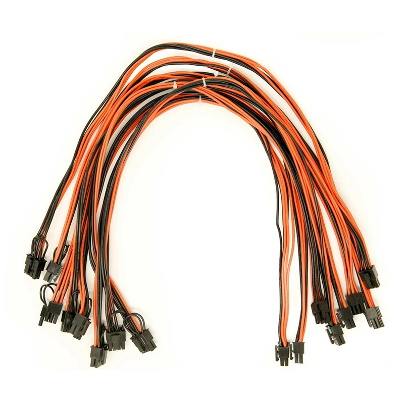 

Новый-8 шт., 6-контактный PCI-6 + 2-контактный PCI-кабель, 6-контактный PCI-E-8-контактный (6 + 2) кабель PCI-E, 23,6 дюйма, длина 18 AWG