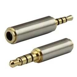 DIY Stereo Repair Headphone Audio Adapter 3.5mm to 2.5mm Jack Male to Female Converter Speaker Plug w28