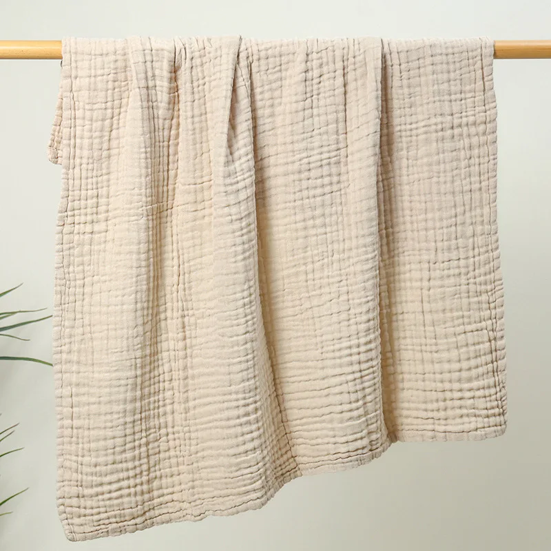 

Муслиновое детское банное полотенце, 6-слойное хлопково-марлевое детское одеяло, мягкая пеленка для новорожденных, одеяло для коляски, предметы постельного белья