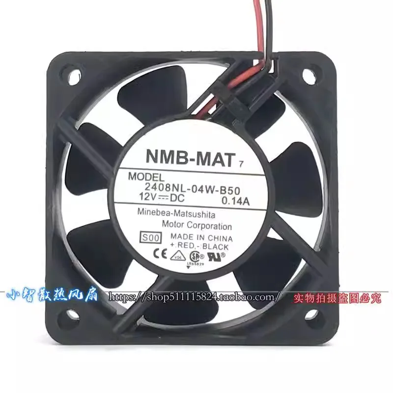 

Authentic 2408NL-04W-B50 60 * 60 * 20mm 6CM dual ball power cooling fan 12V 0.14A