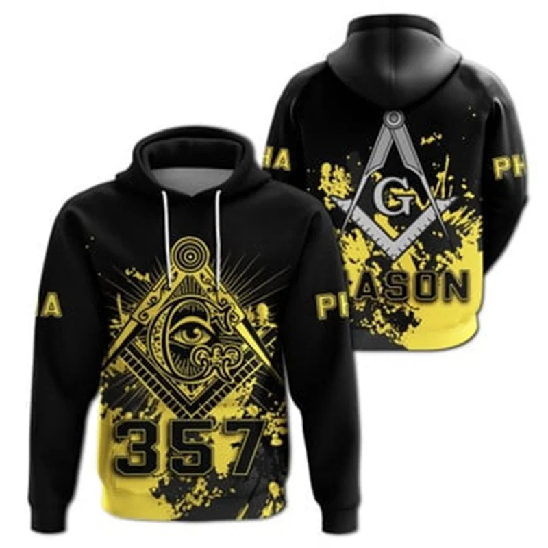 

Masonic 3D Printed Hoodies For Men Clothes Fashion Punk Freemasonry Graphic Sweatshirts Casual Streetwear Women Y2k Pullovers