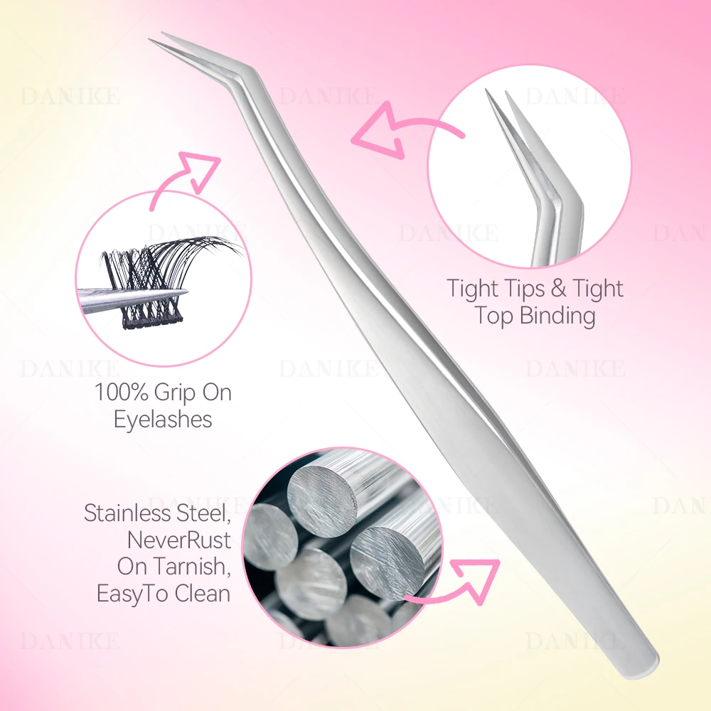 DANIKE 72 Uds DIY extensión de pestañas en racimo pestañas postizas segmentadas mezcla 8-16mm volumen pestañas grupos pinzas de pestañas individuales