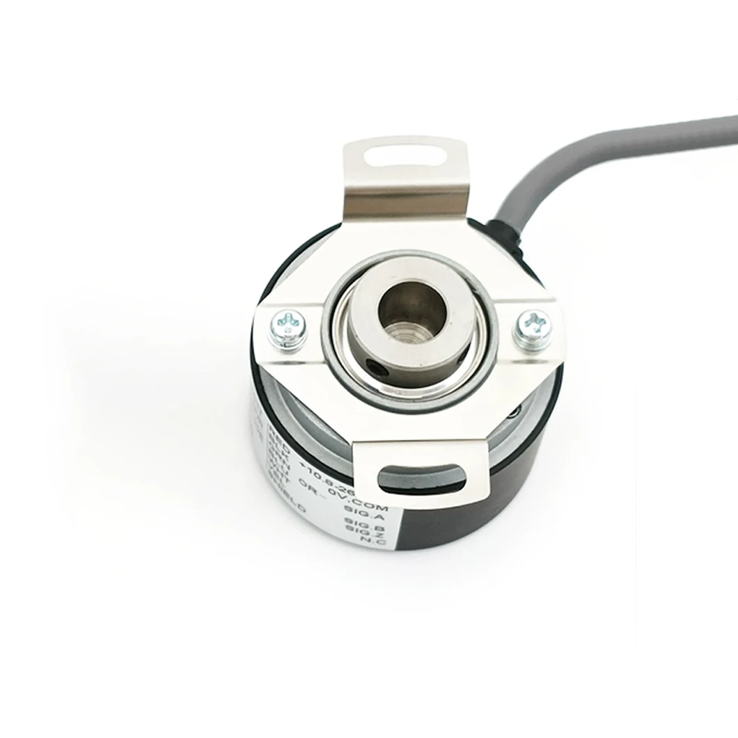 HES-2M/2MC/2MHC/2MHCP/2MHT/2MD 8MM Encoder Inkremental Poros Semi-berongga 100 ~ 5000PPR Rotary Encoder untuk Sistem Kontrol PLC