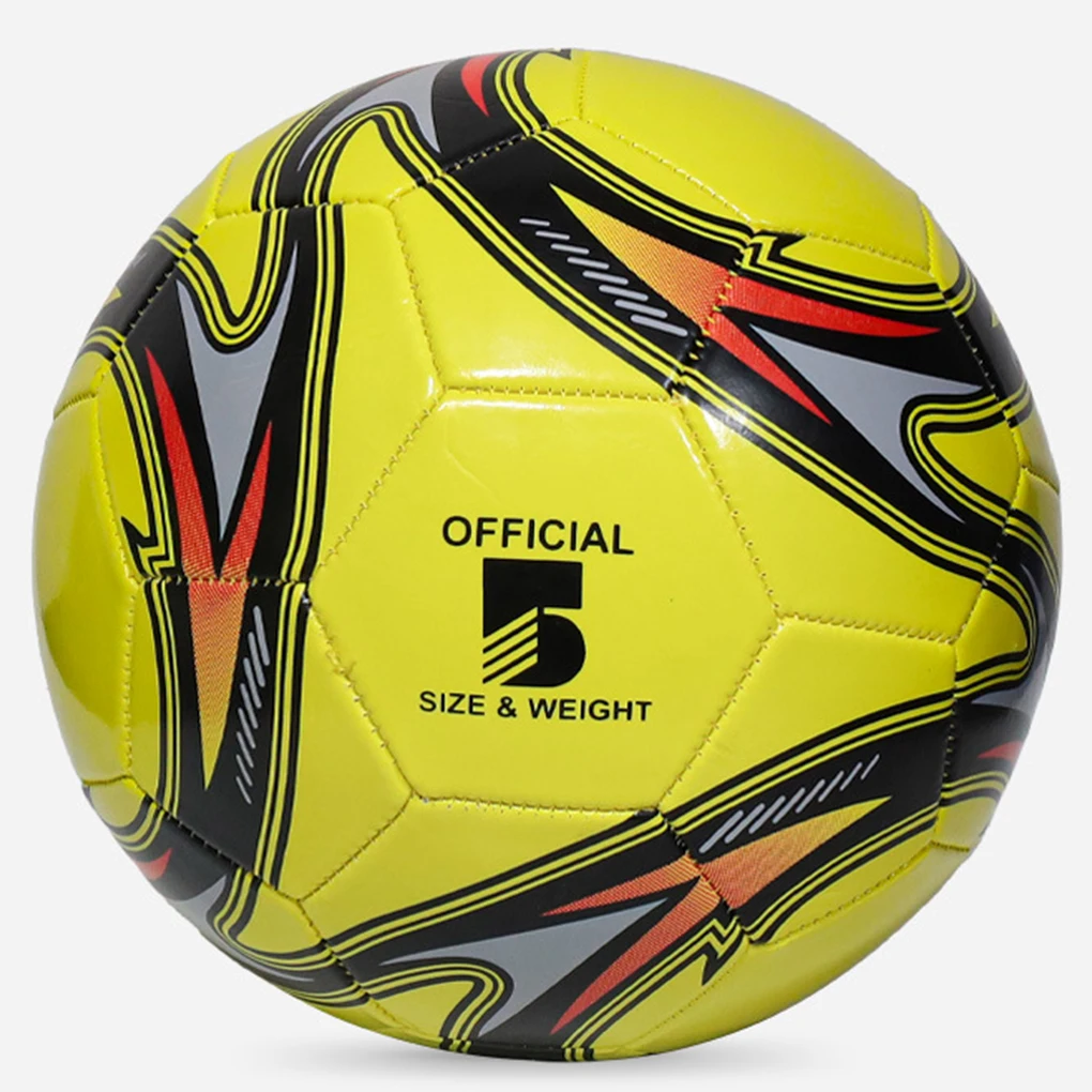 Balles de football à motifs cool Cuir PVC de qualité supérieure Taille 5 Ballons Taille 5 Vert doux et résistant aux rayures