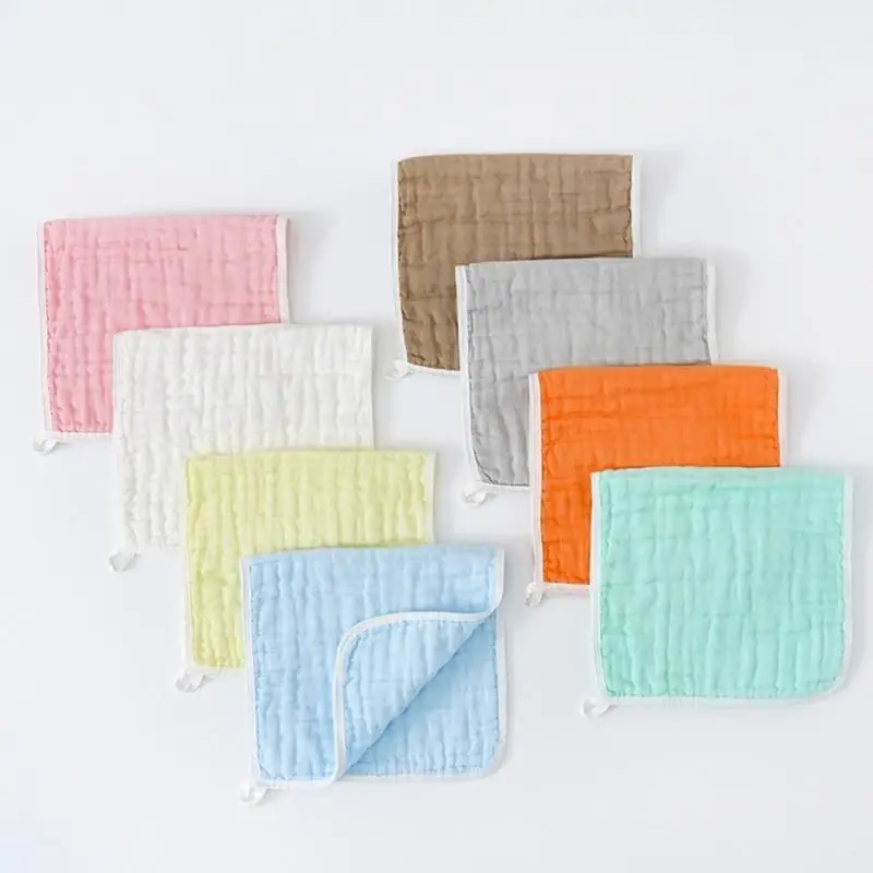 

U13F Colorful Baby Soft Gauze Burp Cloth with 6-layer Lightweight & Absorbent Burp Cloth for Boys- & Girls Baby Shower- Gift