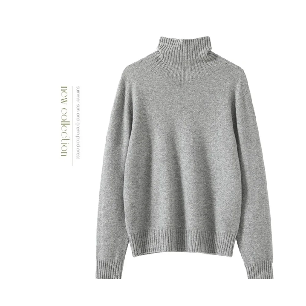 seamless wool turtleneck pullover 2024 top women sweater woman long sleeve clothes red winter sweaters black vintage knit jumper