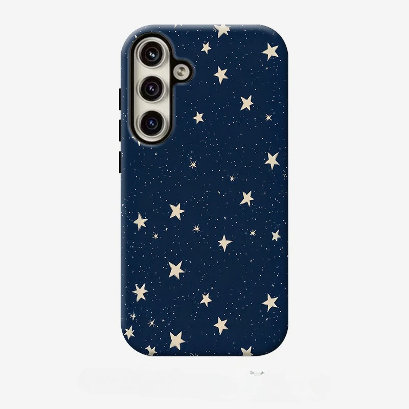 Blue Star Film Two-in-One phone case Fashion phone case for Samsung Galaxy S26/S25/S24/S23/S22/S21 FE Ultra Plus Dropresistant