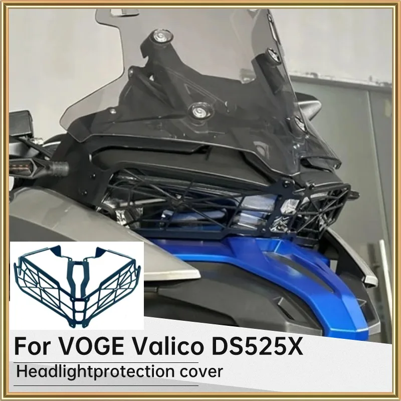 

For VOGE Valico DS525X 525DSX 525 DSX Motorcycle Headlight Protector Cover Front Lamp Lighting HeadLamp Mesh Grille Lampshade