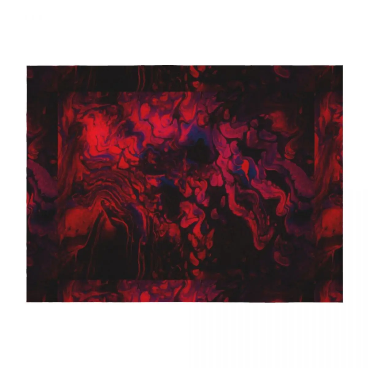 

Hot Coals Paint Pour Throw Blanket Moving Luxury St for sofa christmas gifts Blankets