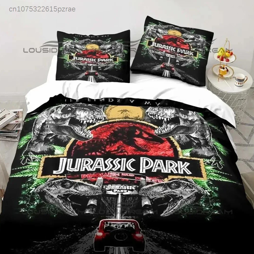 Jurassic Park Bedding Dinasours Twin Bedding Set Duvet Cover Sheet Printed Pillowcase Bed Full Queen King Size Comforter Bedroom