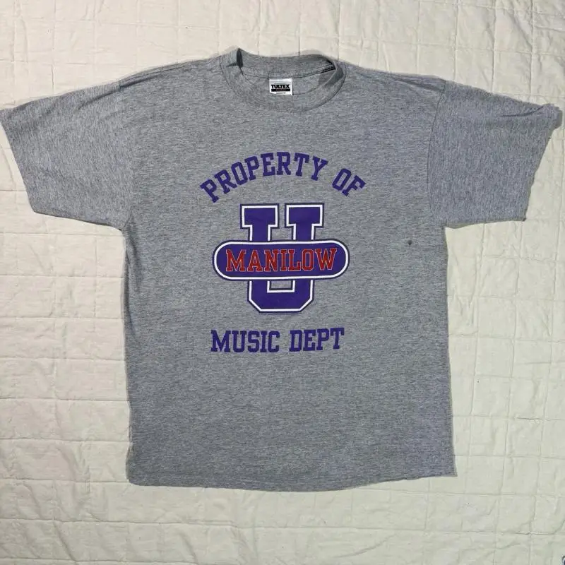 Vintage 1997 Barry Manilow “Property of Manilow U Music Dept” T-Shirt – XL